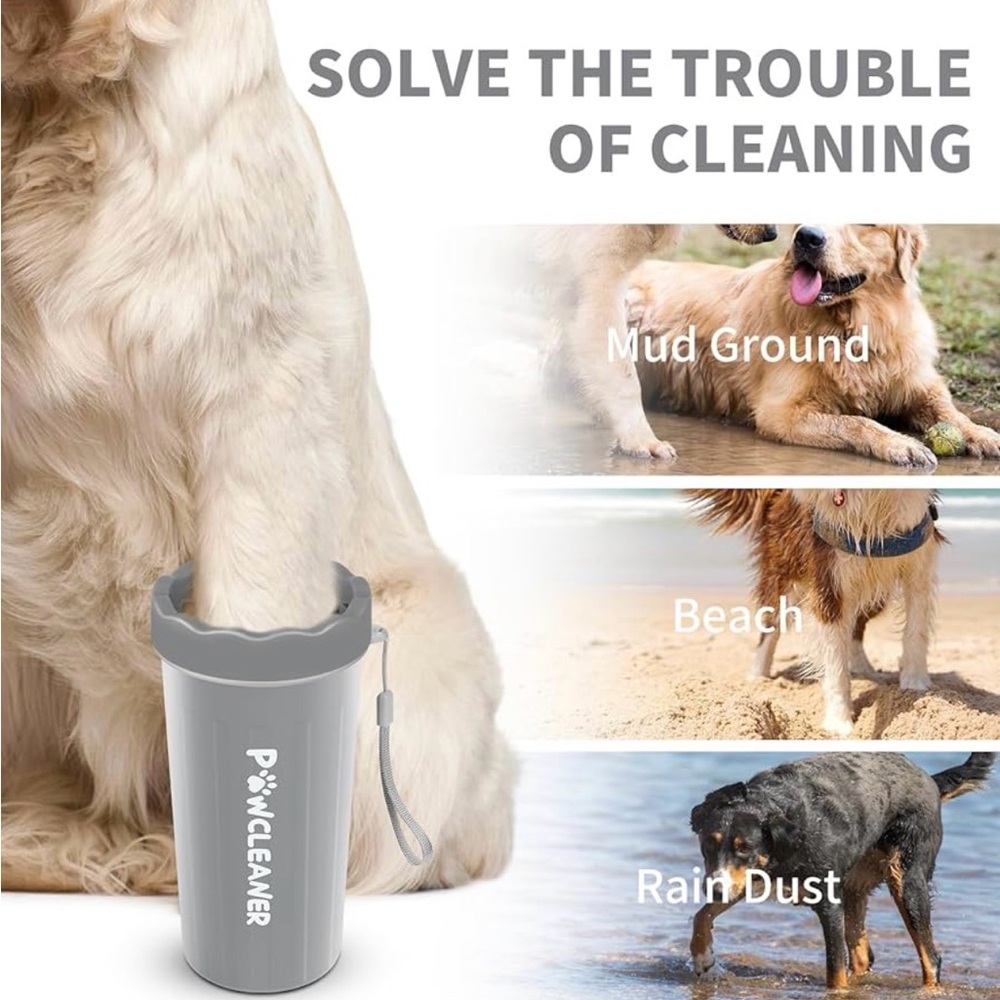 Gray Dog or Cat Paw Cleaner, Large - Picture 4 of 7